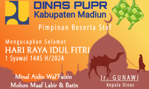 DPUPR Kab. Madiun: Selamat Hari Raya Idul Fitri 1445 H
