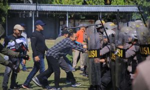 Simulasi Pengamanan Pilkada 2024, Polres Madiun Gelar Sispamkota
