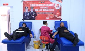 Wujud Nyata Kepedulian, Anggota Polres Madiun Mendonorkan Darahnya
