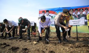 Tanam Bibit Jagung di Kab. Madiun, Upaya Mendukung Ketahanan Pangan
