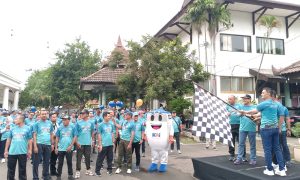 Sembari Jalan Sehat, Daop 7 Sosialisasikan Kereta Madiun Jaya ke Masyarakat