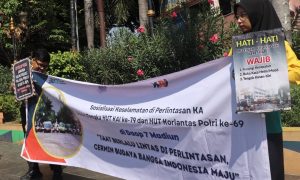 KAI Daop 7 Sosialisasikan Keselamatan, Pengendara Wajib Tengok Kanan Kiri