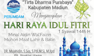 Perumdam “Tirta Dharma Purabaya”, Mengucapkan Selamat Idul Fitri 1446 H