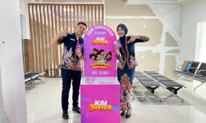 KAI Daop 7: Dukung Karya Anak Bangsa, Stasiun Madiun Hadirkan Karakter Jumbo