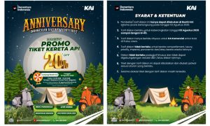 Anniversary Indonesian Railway Scooterist, Daop 7 Madiun Berikan Diskon Tiket 20%