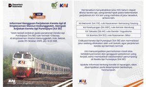 Gangguan Operasional KA Purwojaya, KAI Daop 7 Madiun Mohon Maaf atas Kelambatan Sejumlah KA